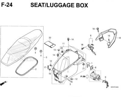 F24 – Seat/Luggage Box – Katalog Honda New BeAT Street eSP