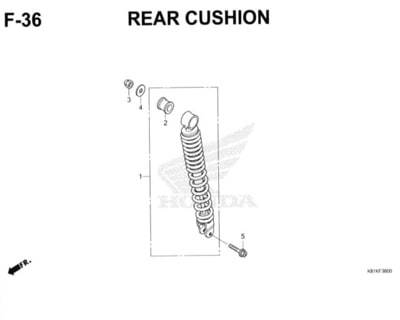 F36 – Rear Cushion – Katalog Honda New BeAT Street eSP