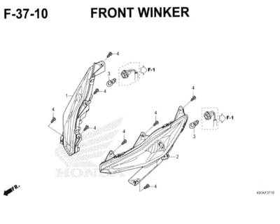 F37-10 – Front Winker – Katalog Honda New BeAT Street eSP