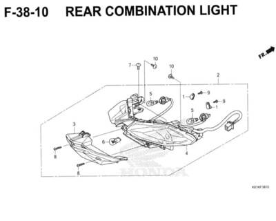 F38-10 – Rear Combination Light – Katalog Honda New BeAT Street eSP