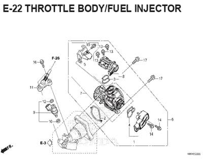 E-22-Throttle-Body-Fuel-Injector