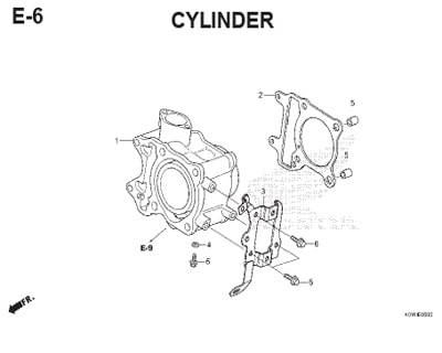 E6 – Cylinder – Katalog Honda ADV 150