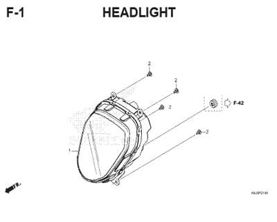 F1 – Headlight – Katalog Honda Genio