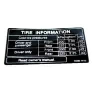 Label,-Tire-87505K0WN00