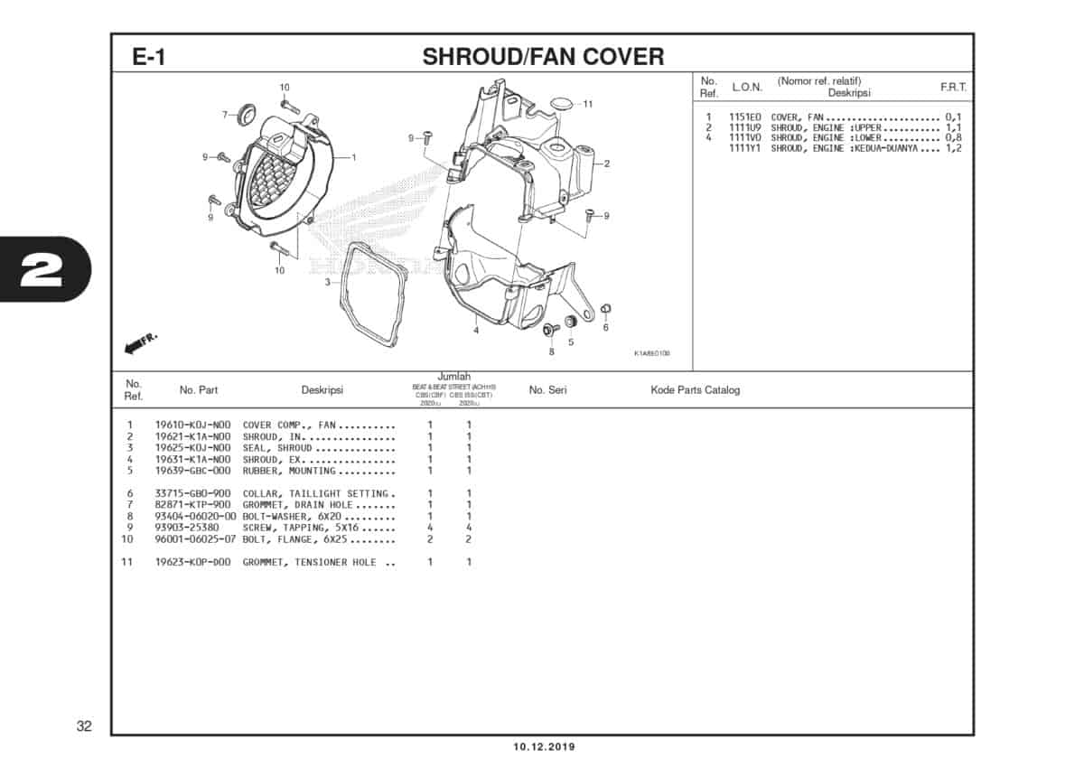 E-1 Shroud Fan Cover