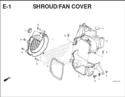 E-1 Shroud Fan Cover