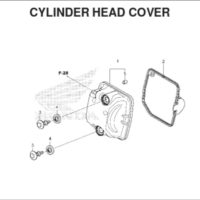 E2 – Cylinder Head Cover – Katalog Honda BeAT K1A