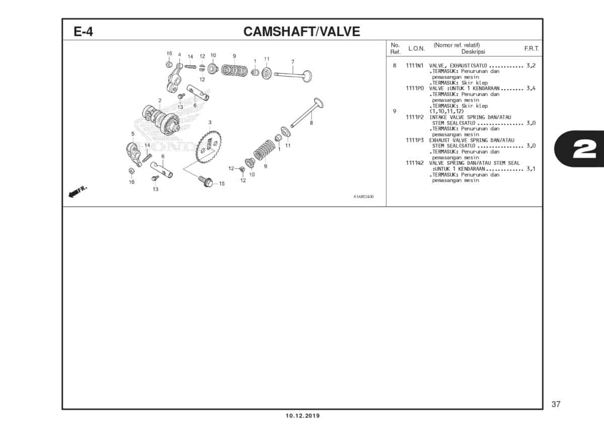 E4 Camsahft Valve