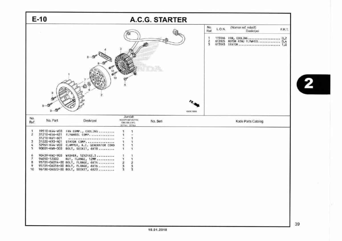 E10-ACG starter