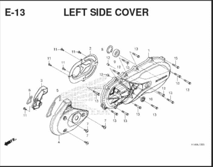 E13 Left Side Cover