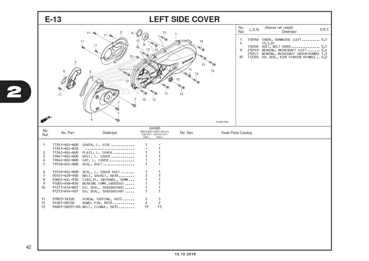 E13 Left Side Cover