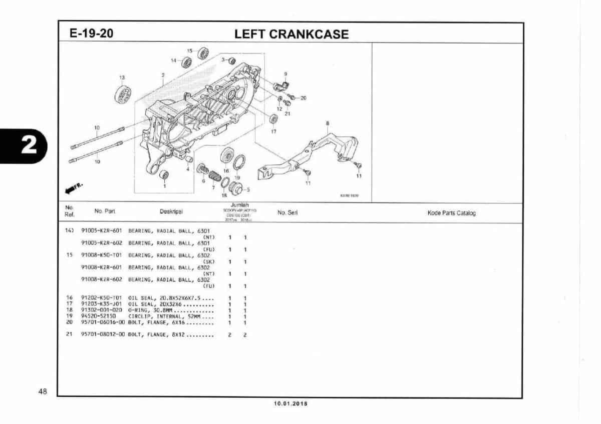 E19-20 Left Crankcase (2)