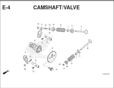 E4 Camshaft Valve