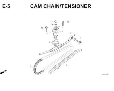 E5- Cam Chain Tensioner