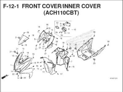 F-12-1 Front Cover Inner Cover (ACH11CBT)