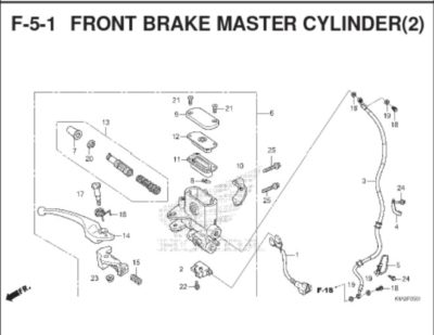 F-5-1 Front Brake Master Cylinder