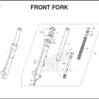 F17 Front Fork Cover