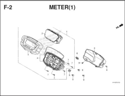 F2 – Meter (1) – Katalog Honda BeAT K1A