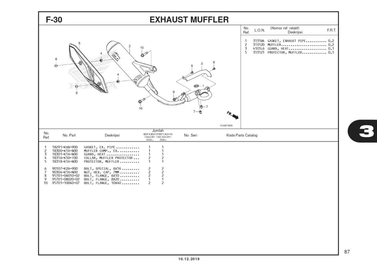 F30 Exhaust Muffler