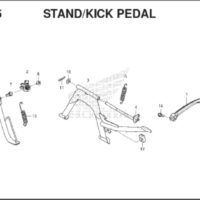 F35 – Stand / Kick Pedal – Katalog Honda BeAT K1A