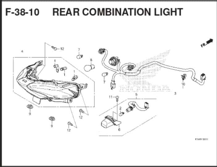 F38-10 Rear Combination Light