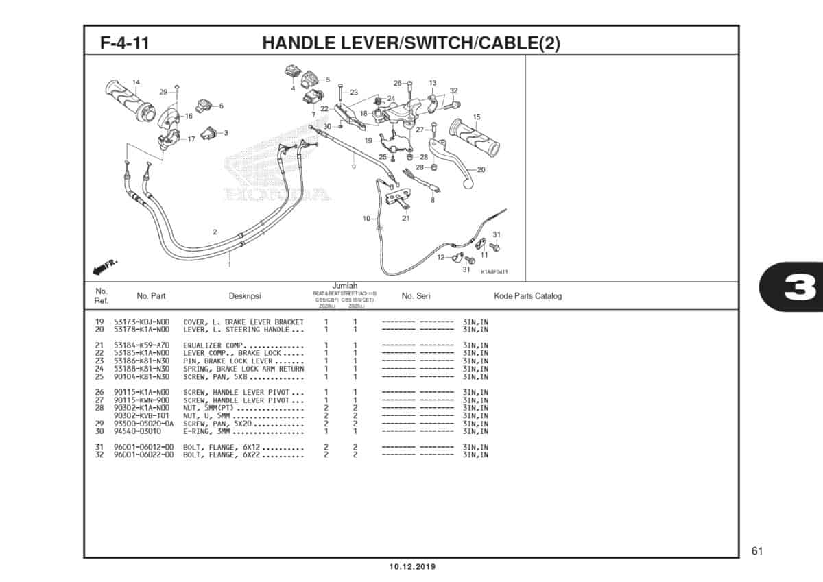 F4-11 Handle Lever Switch Cable (2) 1