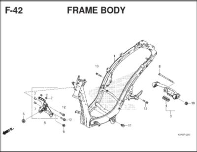 F42 – Frame Body – Katalog Honda BeAT K1A