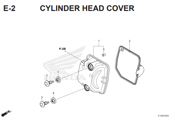 E-2 Cylinder Head Cover – Honda BeAT Street eSP K1A