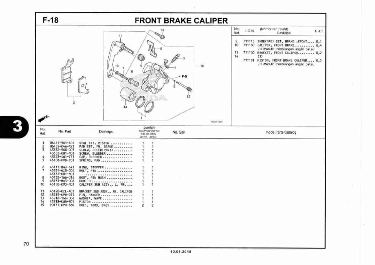 F18- Front Brake