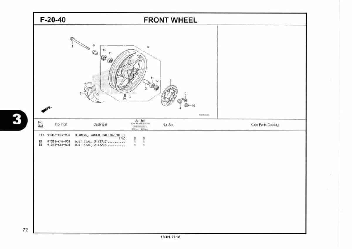 F20-40 Front Wheel 