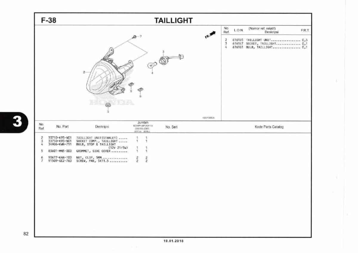 F38- Taillight