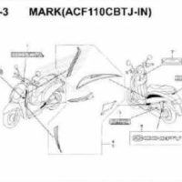 F48-3- Mark (ACF110CBTJ-IN) – Katalog Honda Scoopy eSP K93H