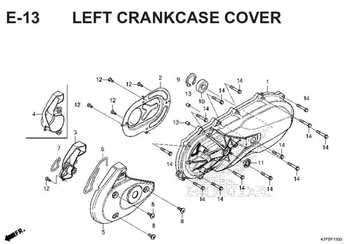 E-13-LEFT-CRANKCASE-COVER