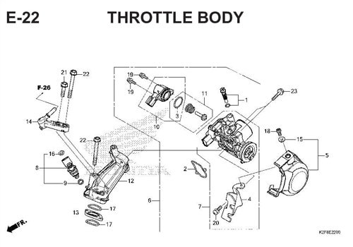 E-22-THROTTLE-BODY