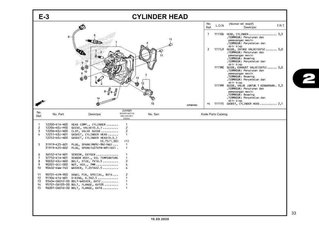E-3 CYLINDER HEAD