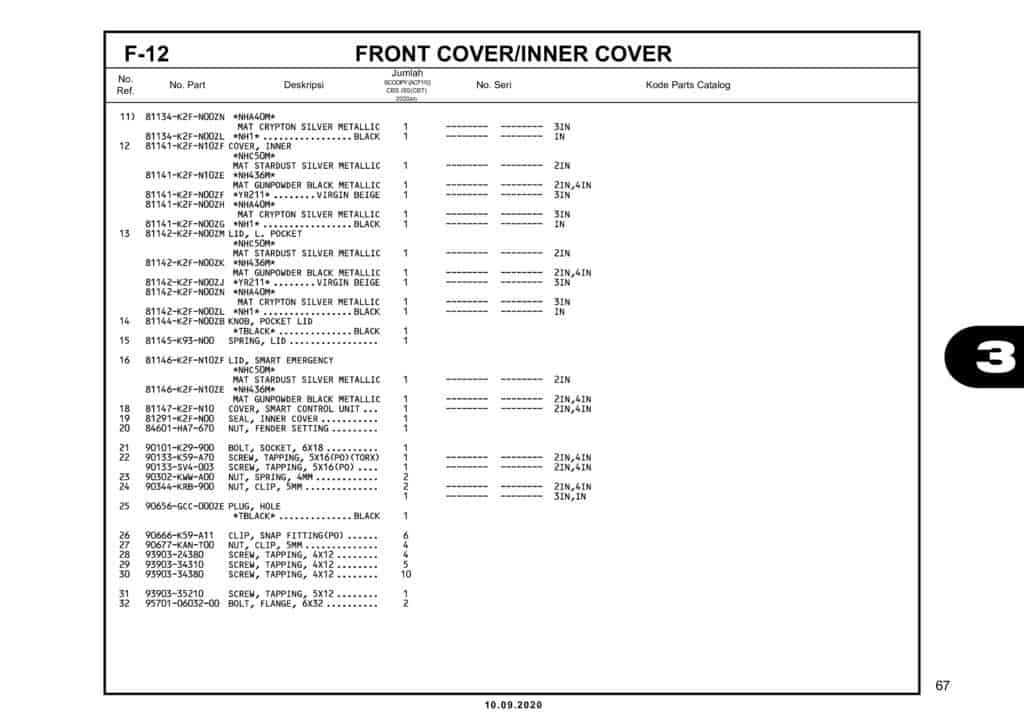 F-12 FRONT COVERINNER COVER (3)