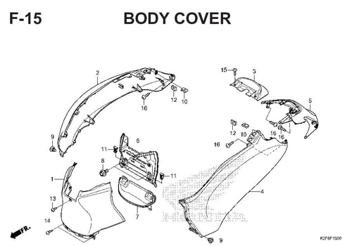 F-14 Floor Step – Katalog Honda Scoopy eSP K2F