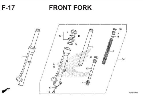 F-14 Floor Step – Katalog Honda Scoopy eSP K2F