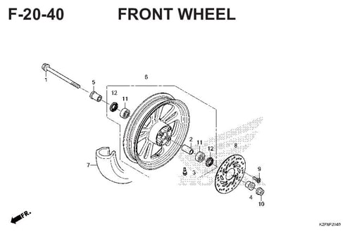 F-14 Floor Step – Katalog Honda Scoopy eSP K2F