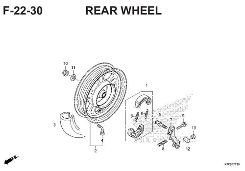 F-14 Floor Step – Katalog Honda Scoopy eSP K2F