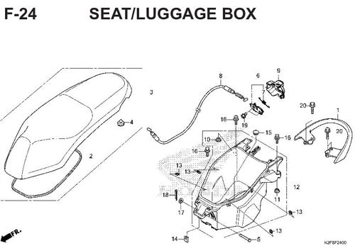 F-14 Floor Step – Katalog Honda Scoopy eSP K2F