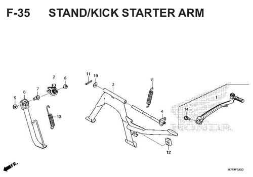 F-14 Floor Step – Katalog Honda Scoopy eSP K2F