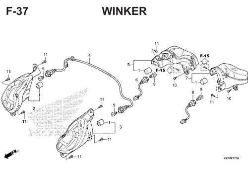 F-14 Floor Step – Katalog Honda Scoopy eSP K2F