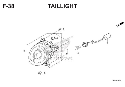 Bulb Stop & Taillight - Scoopy Esp K93 34906Kwn711