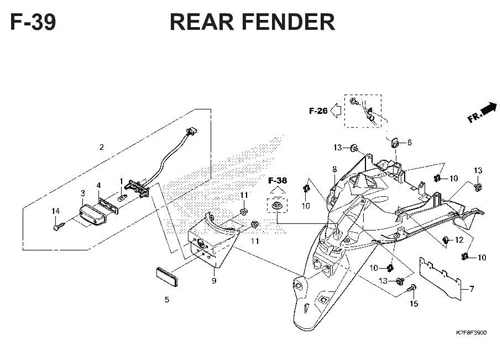 F-14 Floor Step – Katalog Honda Scoopy eSP K2F