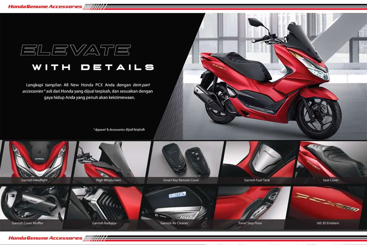 Aksesoris Resmi Honda PCX 160 Honda Cengkareng