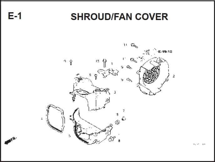 E-1 Shroud Fan Cover