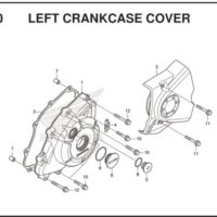 E-10 Left Crankcase Cover