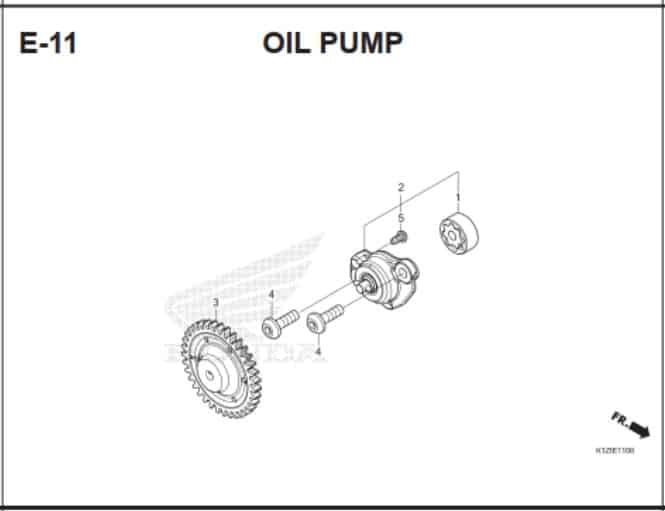 E-11 Oil Pump – Katalog Suku Cadang Honda PCX 160