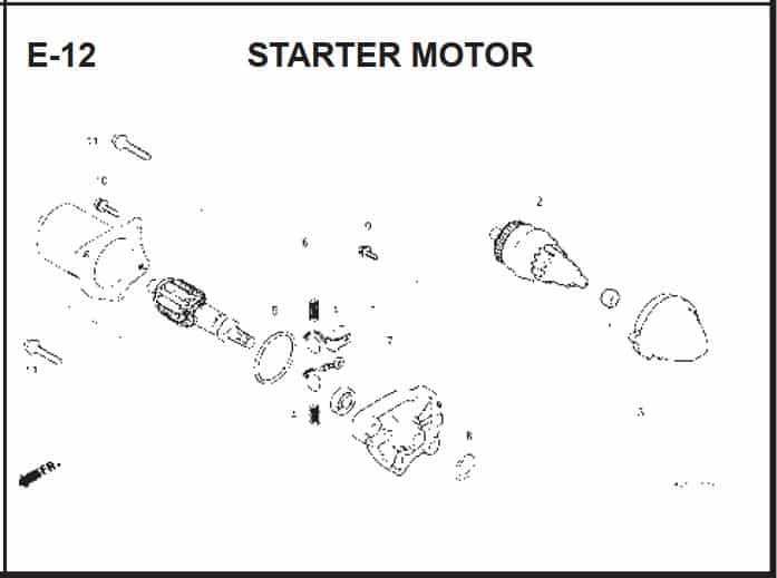 E-12 Starter Motor